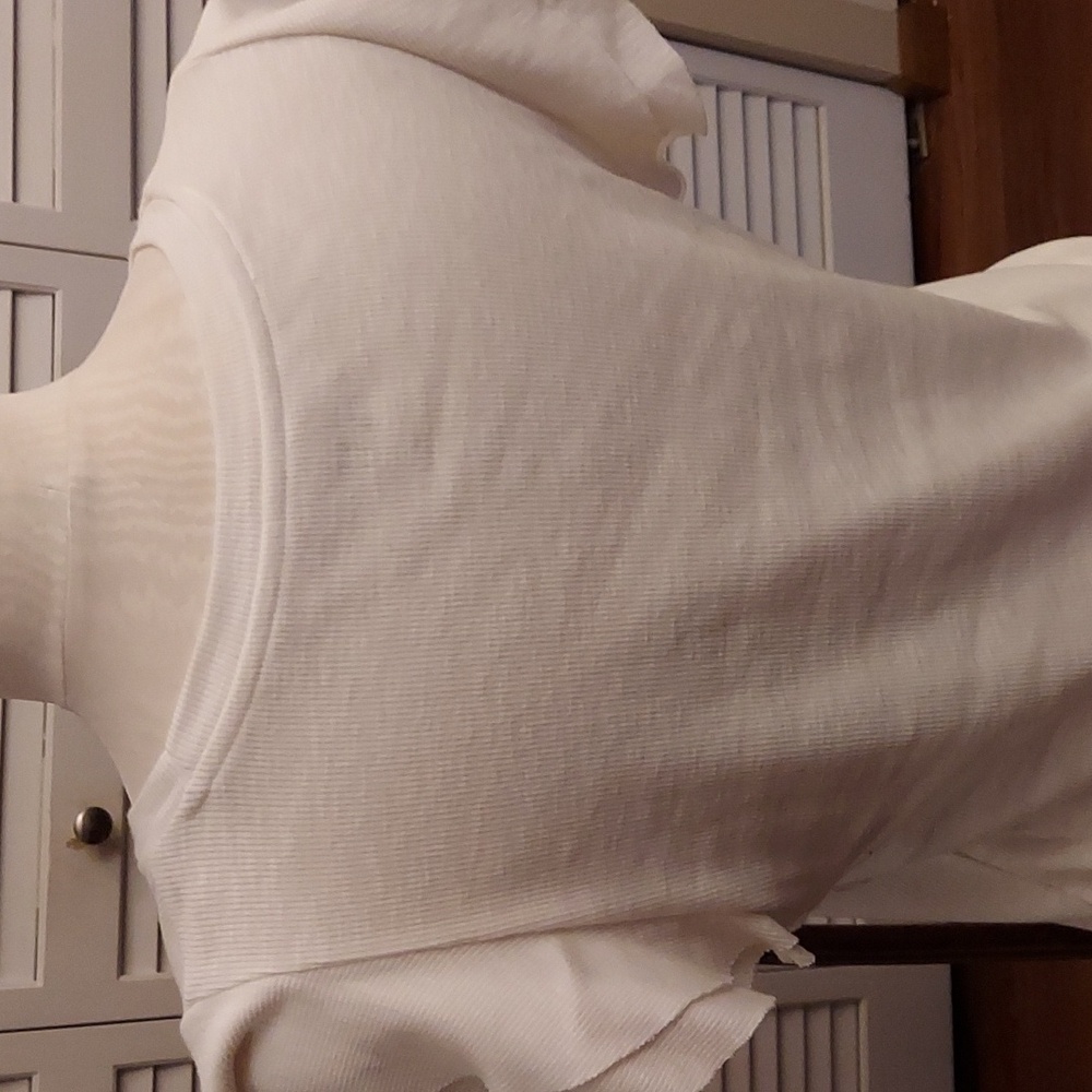 GAP White Ruffle Sleeve Tank Top - Picture 5 of 6